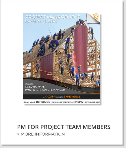 PM FOR PROJECT TEAM MEMBERS > MORE INFORMATION